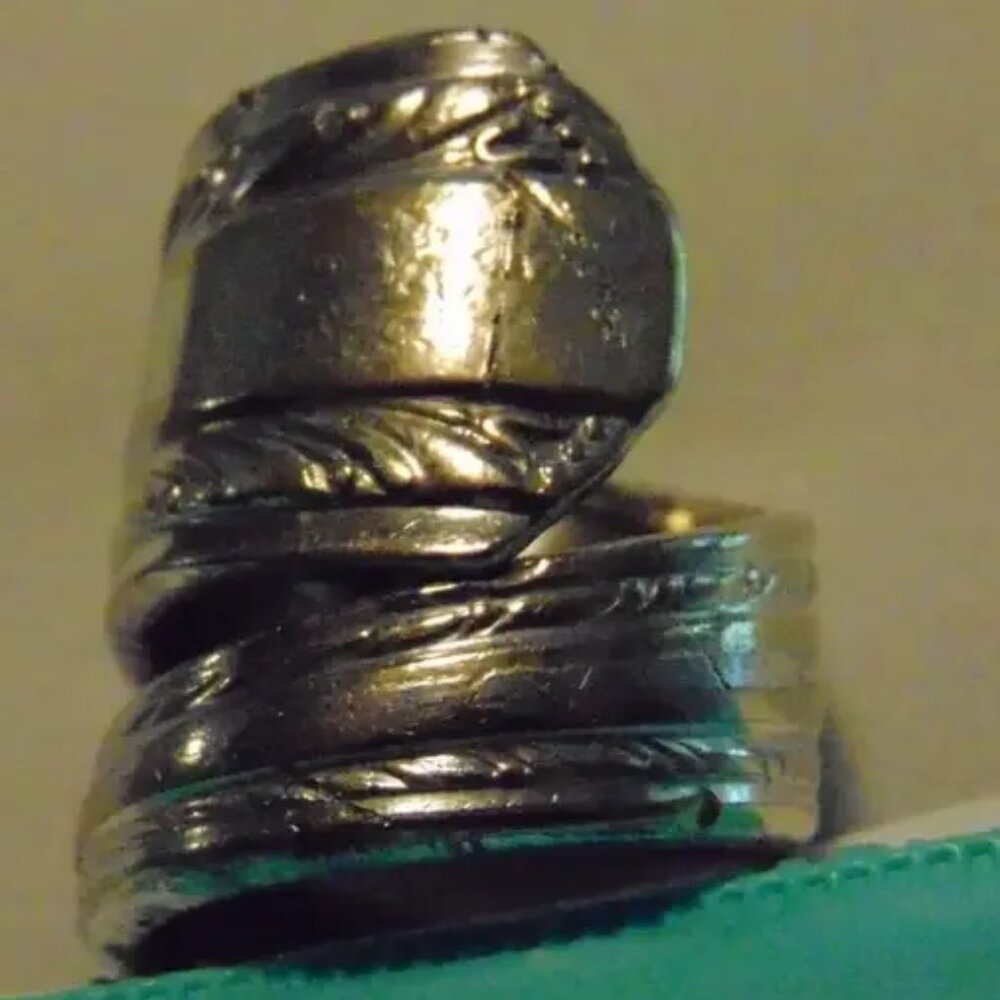 Sterling Silver Spoon Ring Size 7
